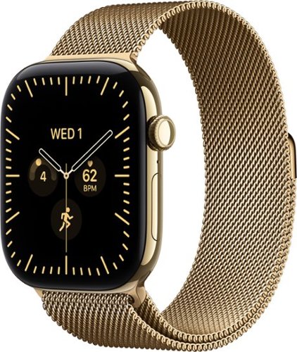 Apple Watch Series 12 (GPS + Cellular) 46mm Titanium Case with Radiant Gold Milanese Loop - S/M - Radiant Gold (Verizon) - (2026)