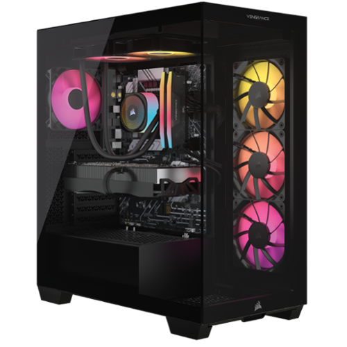 CORSAIR - VENGEANCE a7400 Gaming Desktop-AMD Ryzen 7 7800X3D-32GB RGB DDR5 6000MHz-NVIDIA GeForce RTX 5080-2TB SSD - Black