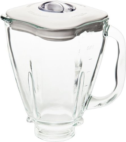 5-Cup Replacement Glass Jar for Most Oster Blenders - Clear/White
