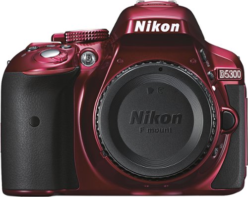 Nikon - D5300 DSLR Camera (Body Only) - Red-Front_Standard 