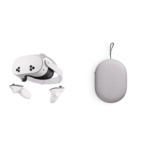 Oculus - Meta Quest 3S 128GB- Get Batman: Arkham Shadow with Meta Carrying Case - White-Front_Standard 