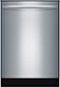 Bosch - 100 Series 24" Tall Tub Built-In Dishwasher with Stainless-Steel Tub - Stainless Steel-Front_Standard 