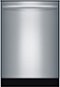 Bosch - 100 Series 24" Tall Tub Built-In Dishwasher with Stainless-Steel Tub - Stainless Steel-Front_Standard
