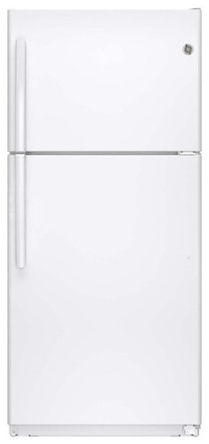  GE - 18.2 Cu. Ft. Frost-Free Top-Freezer Refrigerator - White