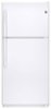 GE - 18.2 Cu. Ft. Frost-Free Top-Freezer Refrigerator - White-Front_Standard
