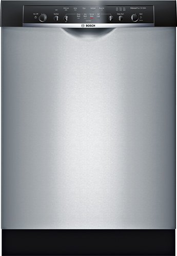  Bosch - Evolution Ascenta 24&quot; Front Control Tall Tub Built-In Dishwasher with Stainless-Steel Tub - Stainless Steel