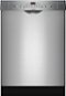 Bosch - 100 Series 24" Front Control Built-In Hybrid Stainless Steel Tub Dishwasher, 50dBA - Stainless Steel-Front_Standard 