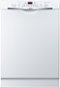 Bosch - 100 Series 24" Front Control Built-In Hybrid Stainless Steel Tub Dishwasher with PureDry, 50 dBA - White-Front_Standard 
