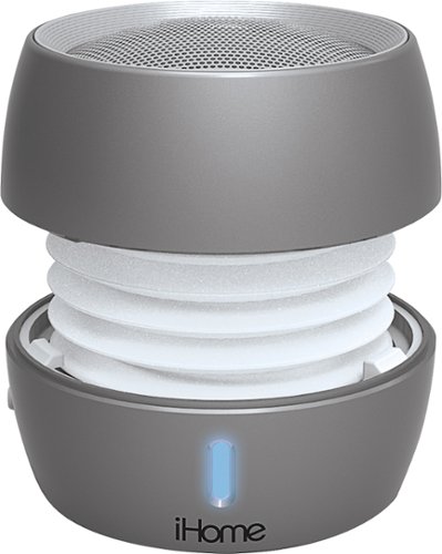  iHome - iBT73 Bluetooth Mini Speaker - Silver