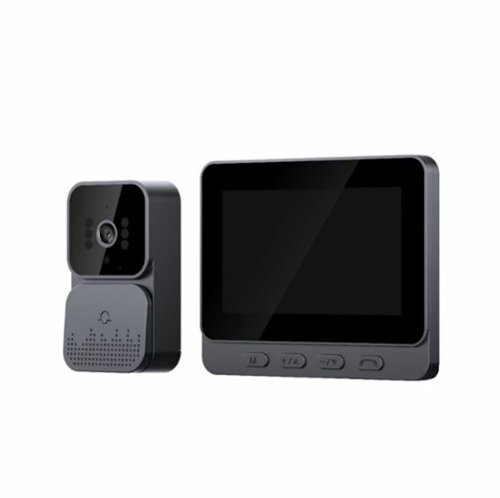 Cluzine - Wireless Video Intercom Doorbell HD Lens, Infrared Night Vision, No WiFi Needed-Front_Standard 