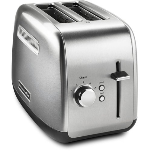 KitchenAid - 2-Slice Toaster with Manual Lift Lever - Brushed Stainless Steel