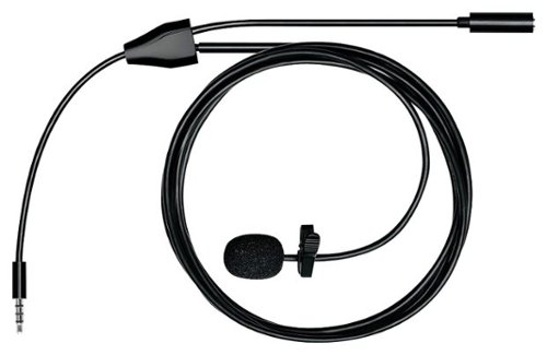 MXL - Omnidirectional Electret Condenser Lavalier Microphone - Black-Front_Standard 