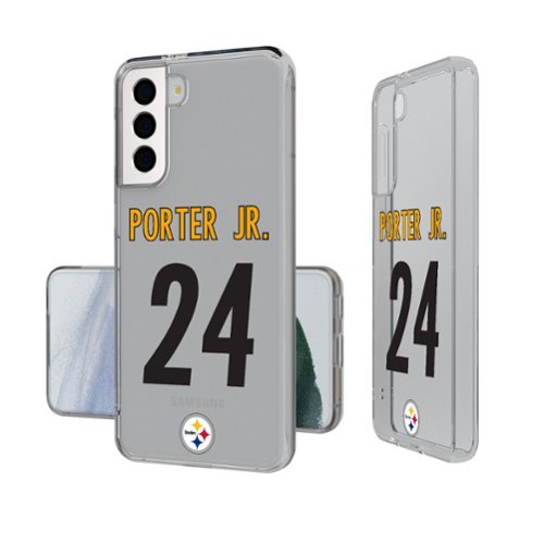 Keyscaper - NFL - Joey Porter Jr. Pittsburgh Steelers Galaxy Clear Case - S24 - Multicolor-Front_Standard 