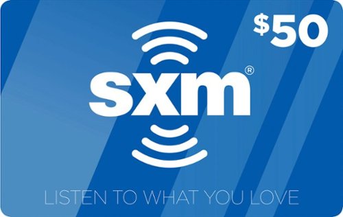 $50 Prepaid Service Card for SiriusXM Satellite Radio - Multi
