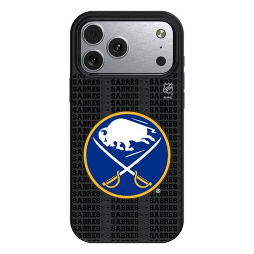 Keyscaper - NHL - Buffalo Sabres Primary Logo iPhone Magnetic Bump Case - 16 Pro Max - Black-Front_Standard 