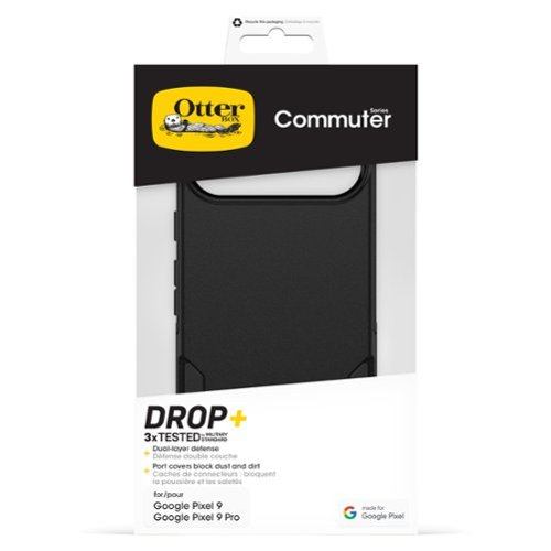 OtterBox Commuter Series Hard Shell for Google Pixel 9 / Pixel 9 Pro - Black WORLDWIDE DELIVERY