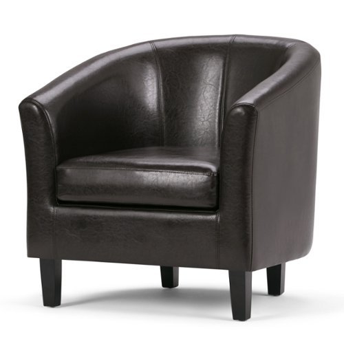 Simpli Home - Austin Tub Chair - Brown-Front_Standard 