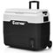 Costway - 53 QT Portable Car Refrigerator Dual-Zone Car Cooler for RVs - White-Front_Standard