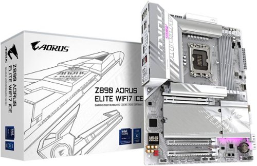 GIGABYTE Z890 AORUS ELITE WIFI7 ICE (Socket LGA 1851) Intel Z890 ATX DDR5 Wi-Fi 7 Motherboard - White GLOBAL SHIPPING