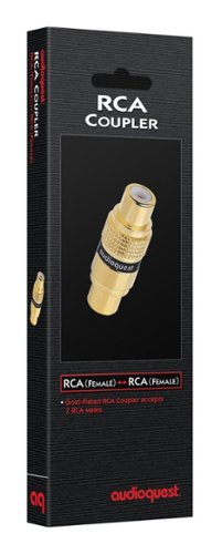 AudioQuest RCA <> RCA Coupler - Female RCA > Female RCA - Gold WORLDWIDE DELIVERY