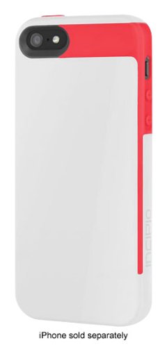  Incipio - FAXION Hard Shell Case for Apple® iPhone® SE, 5s and 5 - White/Red