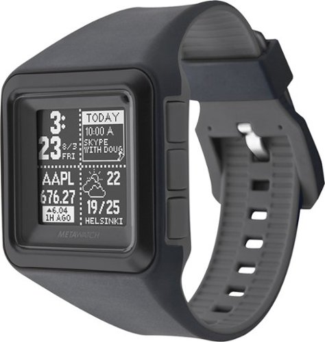 MetaWatch - STRATA Watch for Apple® iPhone® 4S and 5 and Select Android Mobile Phones - Stealth