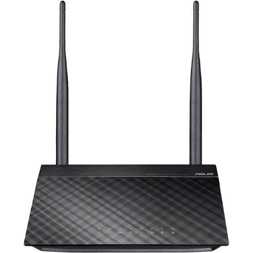 ASUS - RT-N12 D1 N300 Single Band Wi-Fi Router - Black