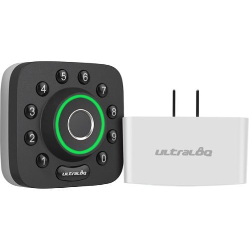 Ultraloq - U-Bolt Pro Bluetooth Smart Deadbolt - Black, Silver - Black/Silver-Front_Standard 