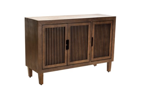 Adore Decor - Sawyer 3-Door Cabinet - Brown-Front_Standard 