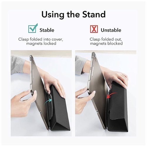 SaharaCase Venture Series Folio Case for Apple iPad Air 11'' M3/M2 and iPad Air 10.9'' (4th and 5th Gen) - Black BUY IN MIDDLE EAST