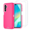 Entronix - Galaxy A16 Bundle - Durable Case with 2 Clear Screen Protectors for Ultimate Protection - Pink-Front_Standard