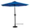 Sun Ray - 9' Round 8Rib Aluminum Bluetooth Solar Lighted Umbrella - Royal Blue-Front_Standard
