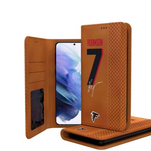 Keyscaper - NFL - Bijan Robinson Atlanta Falcons Galaxy Folio Case - S24 - Brown-Front_Standard 