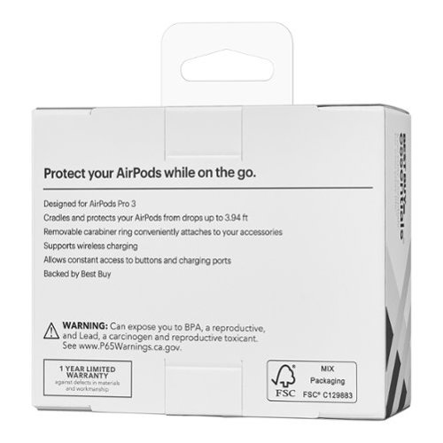 Best Buy essentials™ Silicone Case for Apple AirPods Pro 3 - Black BUY IN EUROPE