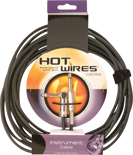  Hot Wires - 20' Braided Instrument Cable - Black