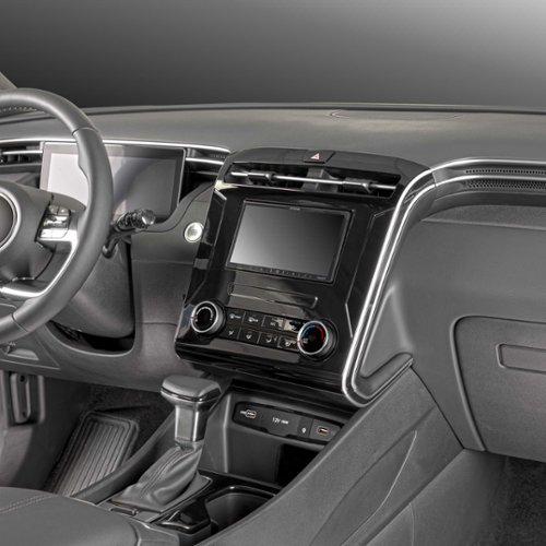 Metra Stereo Installation Kit for 2022–2024 Hyundai Santa Cruz Vehicles (Without Factory Navigation, Manual Climate Controls) - Glass Black/Silver Trim BUY IN EUROPE