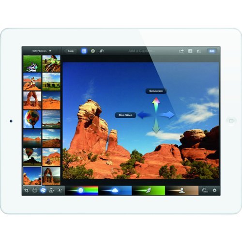  Apple - iPad 3 with Wi-Fi + 4G 16GB (AT&amp;T) MD369LLA - White