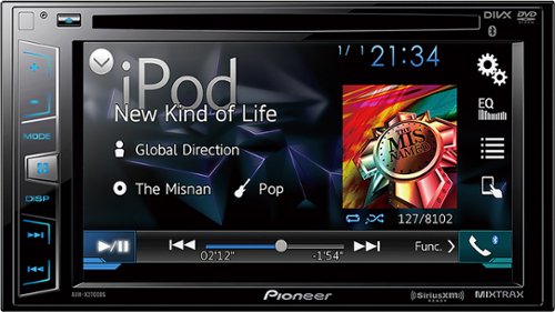  Pioneer - 6.2&quot; - CD/DVD - Built-In Bluetooth - Apple® iPod®-Ready - In-Dash Receiver - Multi