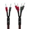 AudioQuest - Rocket 33 Single BiWire 9' Analog Speaker Cable w/ SureGrip 300 Connectors with Banana to Banana Connectors - Red on Black-Front_Standard