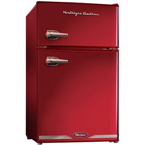  Nostalgia Electrics - Nostalgia Retro Series 3.1 Cu. Ft. Compact Refrigerator - Red