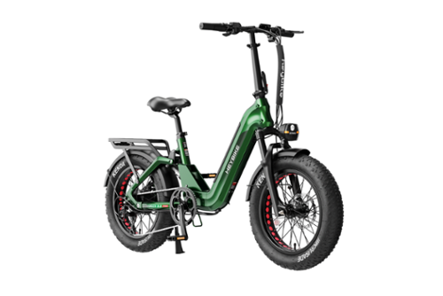 Heybike - Ranger 3.0 Pro 750W (Peak 1200W) Foldable E-bike w/ 90 Miles Max Range & 28 mph Max Speed - Full Suspension - Green
