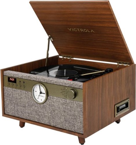 Victrola Century Signature+ Music Center - Walnut GLOBAL SHIPPING