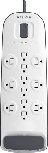  Belkin - 12-Outlet Surge Protector - White