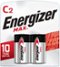 Energizer - MAX C Batteries (2 Pack), C Cell Alkaline Batteries-Front_Standard
