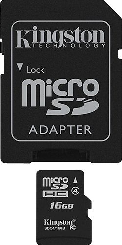  Kingston - 16GB microSDHC Memory Card