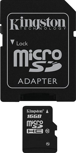  Kingston - 16GB microSDHC Class 10 Memory Card