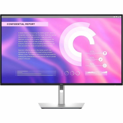 Dell - Pro Plus 31.5" IPS LED 100Hz Monitor (USB, HDMI) - Black, Gray, Dual Color-Front_Standard 
