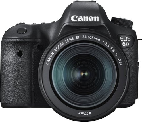  Canon - EOS 6D DSLR Camera with EF 24-105mm IS STM Lens - Black