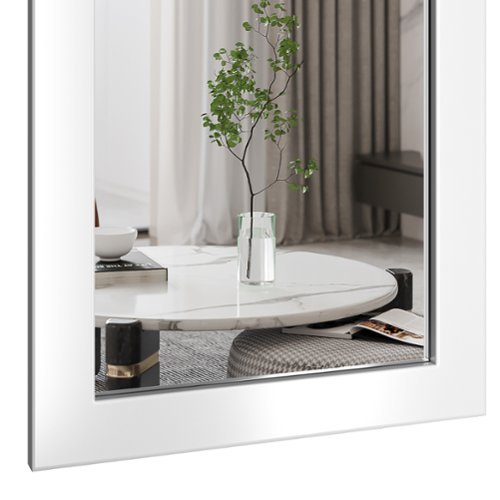 LOVMOR Rectangle Framed Wall Bathroom Vanity Mirror Accent Mirror - 18 x 26 - White HOW TO BUY