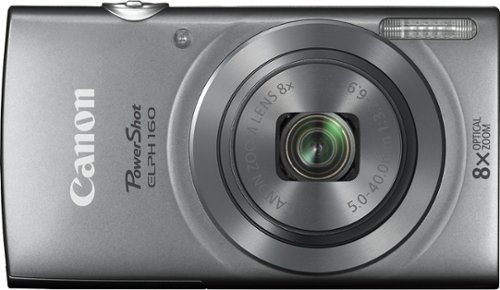 Canon - PowerShot ELPH 160 20.0-Megapixel Digital Camera - Silver